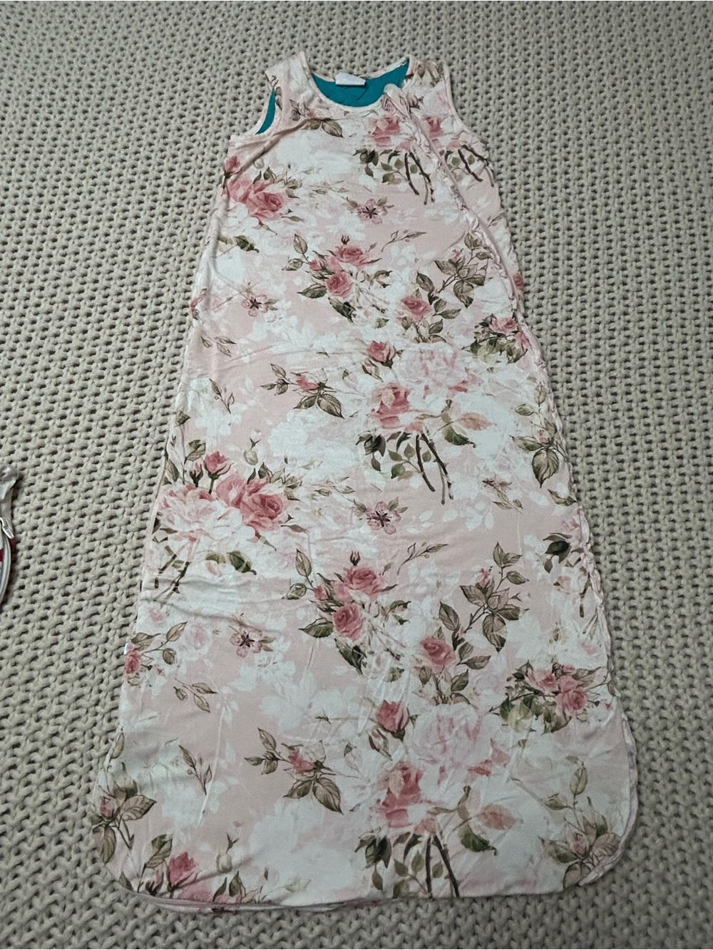 Posh Peanut Pink Floral Quilted Sleep Sack 1 Tog Size 18-36 months